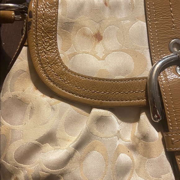 Elegant Cream and Tan Women's Bag - Picture 2 of 6